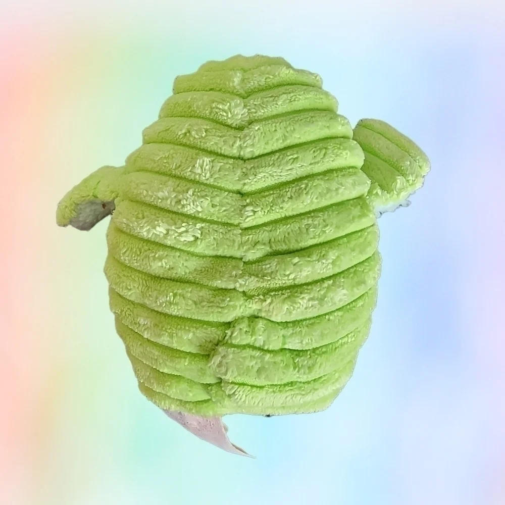 𝅺MUD Pie Green Plush Owl Penguin Chick Rattle Toy Lovey T17